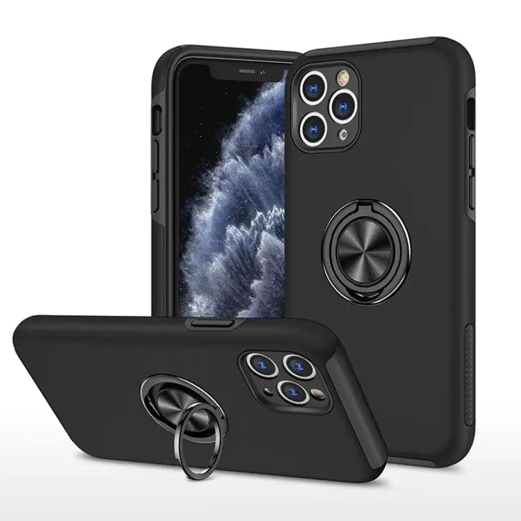 PC + TPU Shockproof Magnetic Protective Case with Invisible Ring Holder For iPhone 11 Pro For iPhone 11 Pro Max