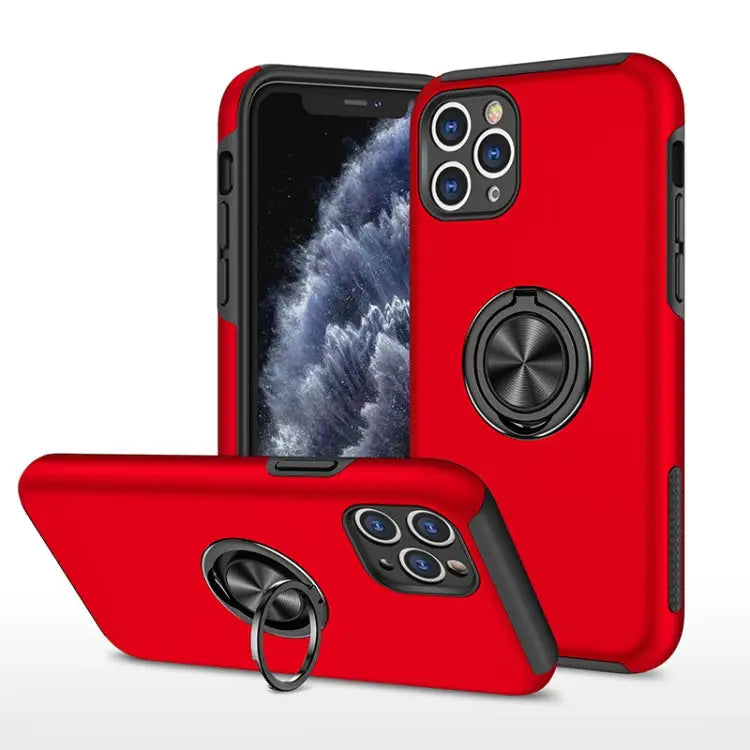 PC + TPU Shockproof Magnetic Protective Case with Invisible Ring Holder For iPhone 11 Pro For iPhone 11 Pro Max