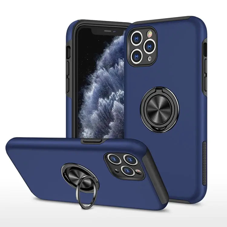 PC + TPU Shockproof Magnetic Protective Case with Invisible Ring Holder For iPhone 11 Pro For iPhone 11 Pro Max