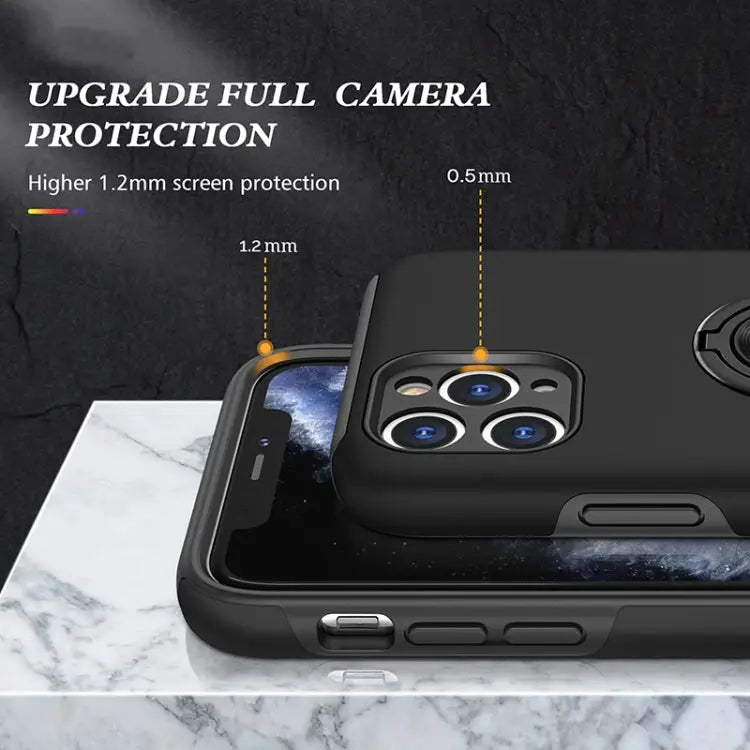 PC + TPU Shockproof Magnetic Protective Case with Invisible Ring Holder For iPhone 11 Pro For iPhone 11 Pro Max