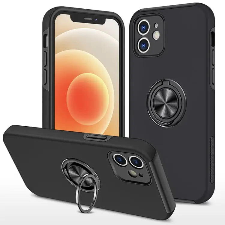PC + TPU Shockproof Magnetic Protective Case with Invisible Ring Holder For iPhone 11 Pro For iPhone 11 Pro Max