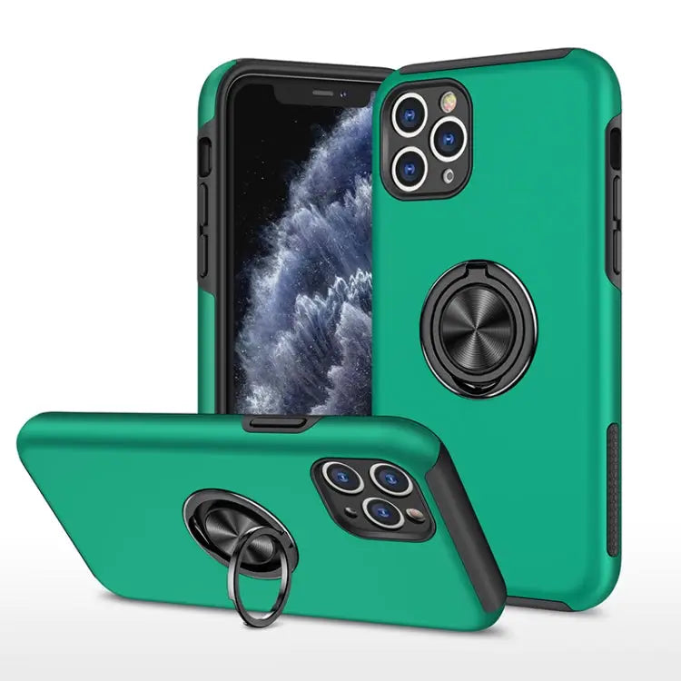 PC + TPU Shockproof Magnetic Protective Case with Invisible Ring Holder For iPhone 11 Pro For iPhone 11 Pro Max