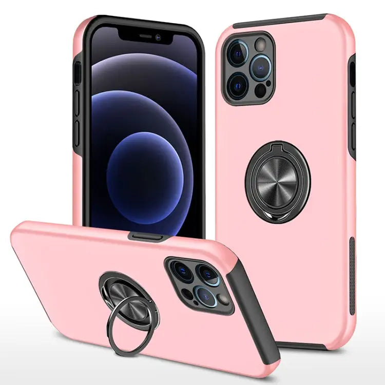 PC + TPU Shockproof Magnetic Protective Case with Invisible Ring Holder For iPhone 12 Pro For iPhone 12 Pro Max