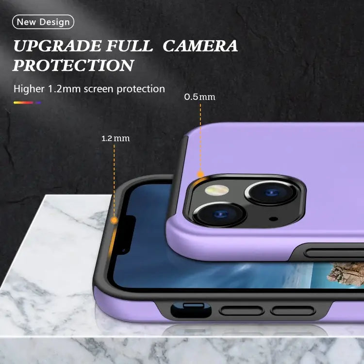 PC + TPU Shockproof Magnetic Protective Case with Invisible Ring Holder For iPhone 13 Pro Max - Apple Accessories
