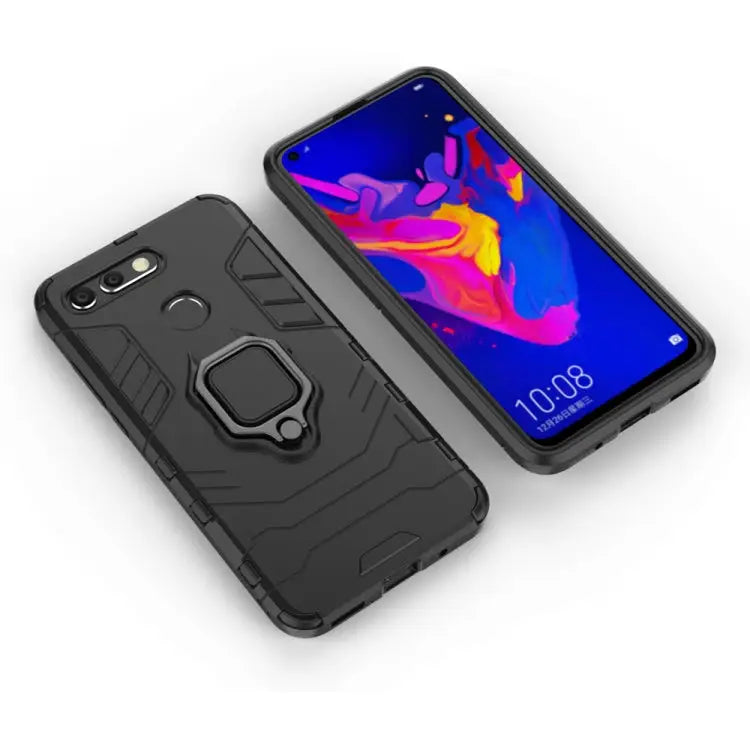 PC + TPU Shockproof Protective Case for Huawei Honor View 20 with Magnetic Ring Holder For Huawei Honor View 20