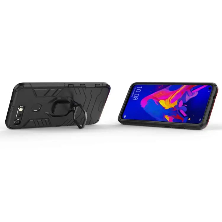 PC + TPU Shockproof Protective Case for Huawei Honor View 20 with Magnetic Ring Holder For Huawei Honor View 20