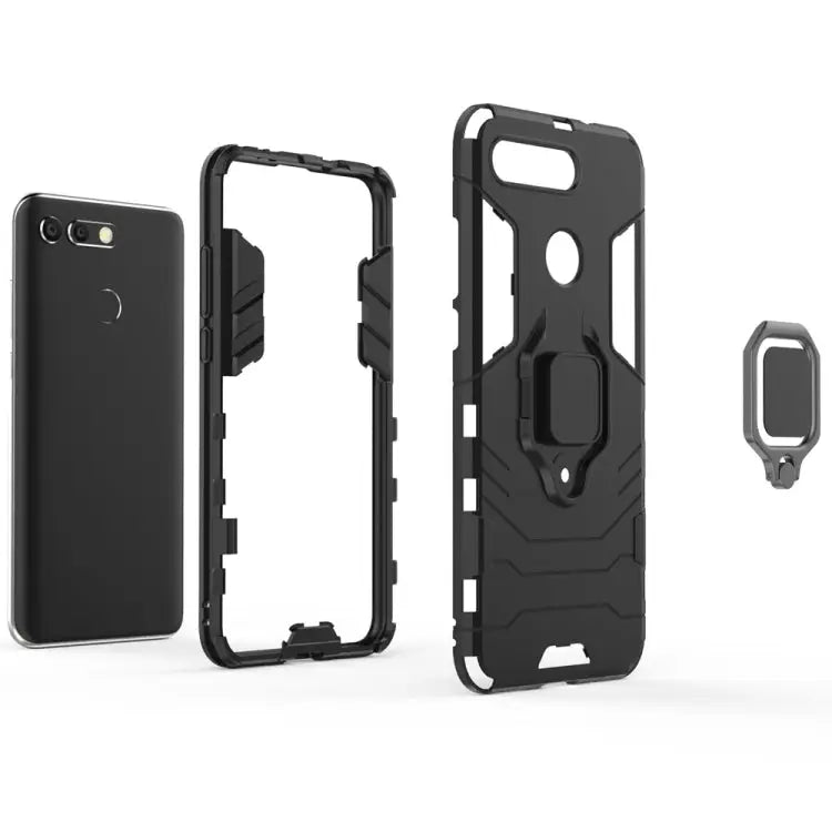 PC + TPU Shockproof Protective Case for Huawei Honor View 20 with Magnetic Ring Holder For Huawei Honor View 20
