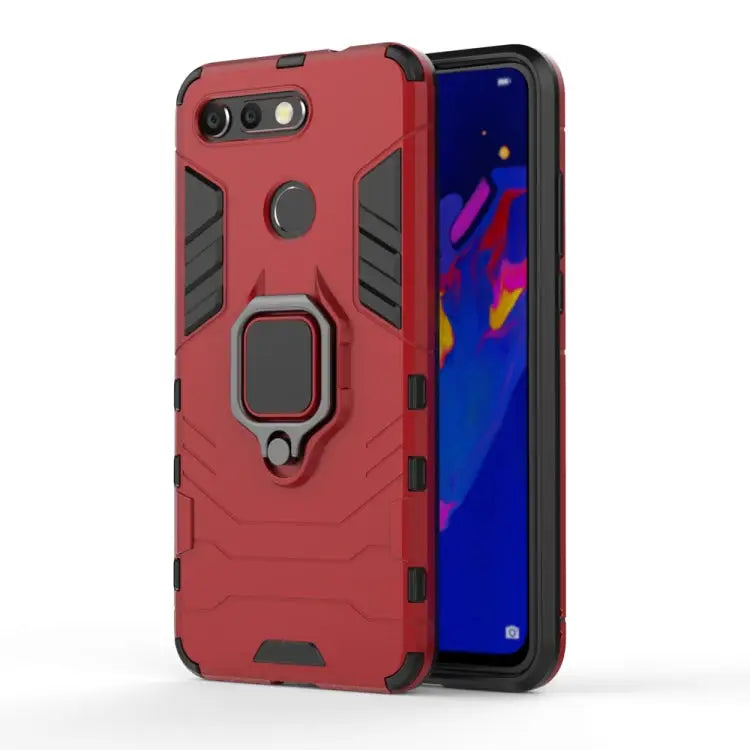 PC + TPU Shockproof Protective Case for Huawei Honor View 20 with Magnetic Ring Holder For Huawei Honor View 20
