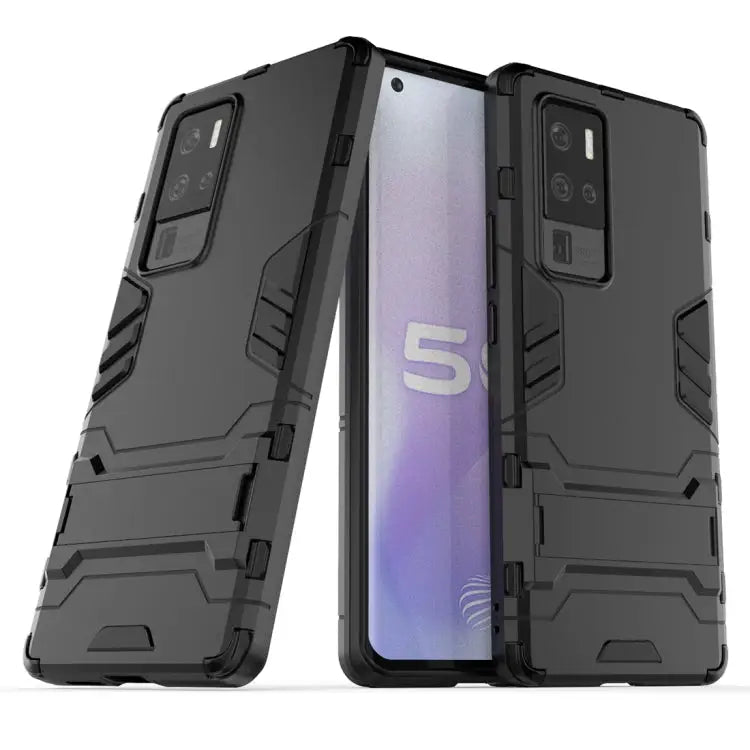 PC + TPU Shockproof Protective Case with Invisible Holder For iPhone 12 / 12 Pro For iPhone 12 mini For OPPO Realme C11