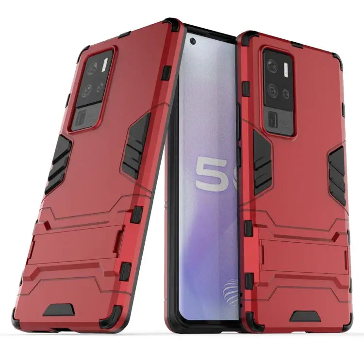 PC + TPU Shockproof Protective Case with Invisible Holder For iPhone 12 / 12 Pro For iPhone 12 mini For OPPO Realme C11