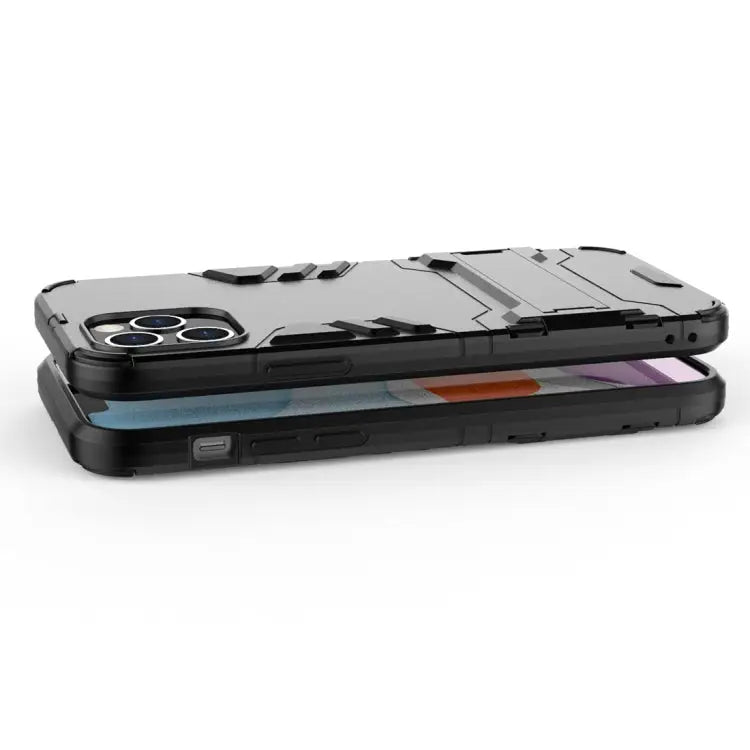 PC + TPU Shockproof Protective Case with Invisible Holder For iPhone 12 / 12 Pro For iPhone 12 mini For OPPO Realme C11