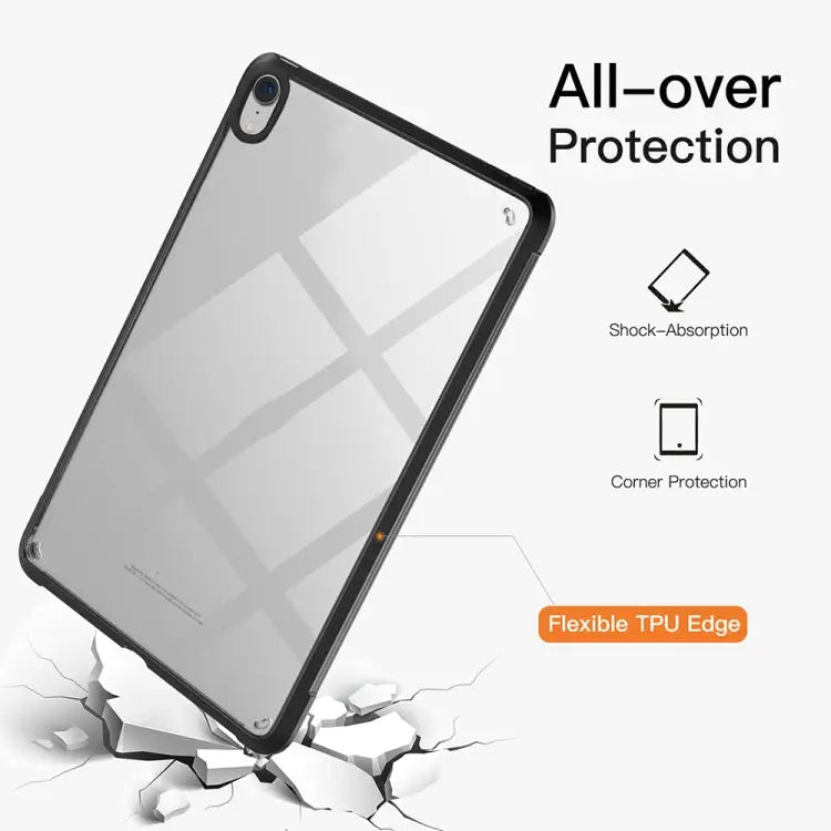 PC + TPU Transparent Shockproof Tablet Case For iPad mini 2024 / mini 6 For iPad 9.7 inch 2017 / 2018 For iPad Air 2020