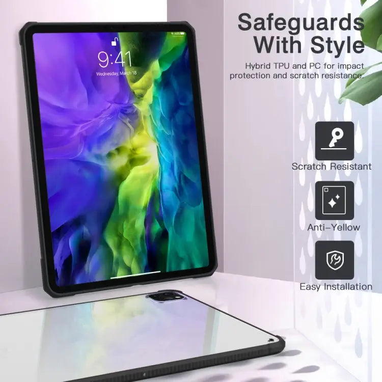 PC + TPU Transparent Shockproof Tablet Case For iPad Pro 12.9 inch 2020 - For iPad Pro 12.9 inch 2020 - Apple