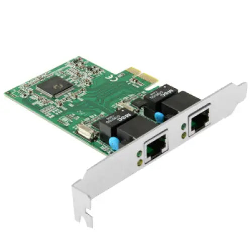 PCI-Express Dual Gigabit Ethernet Controller Card Adapter 2 Port RJ45 10/100/1000 BASE-T (IO-PCE8111-2GLAN) 2 Ports