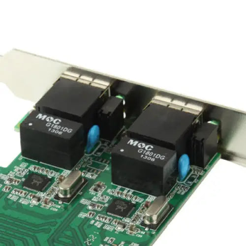 PCI-Express Dual Gigabit Ethernet Controller Card Adapter 2 Port RJ45 10/100/1000 BASE-T (IO-PCE8111-2GLAN) 2 Ports