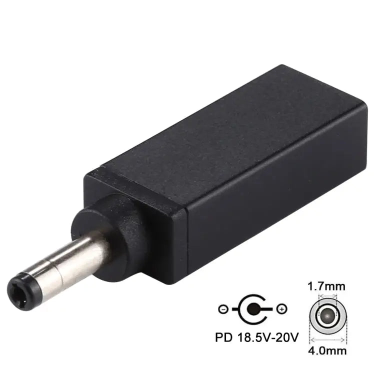 PD 18.5V-20V 4.0x1.7mm Male Adapter Connector 4.0x1.7mm