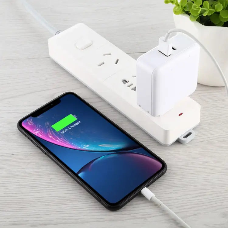PD65W-A6 PD 65W 90 Degrees Foldable Pin Portable Multi-function USB Quick Charger US Plug