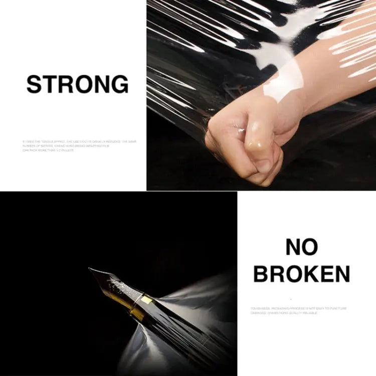 PE Transparent Stretch Wrap Film(Width: 12cm Length: 220m) Width: 12cm Length: 220m - Width: 12cm, Length: 220m
