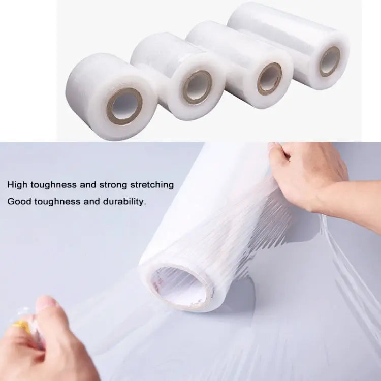 PE Transparent Stretch Wrap Film(Width: 30cm Length: 200m) Width: 30cm Length: 200m - Width: 30cm, Length: 200m