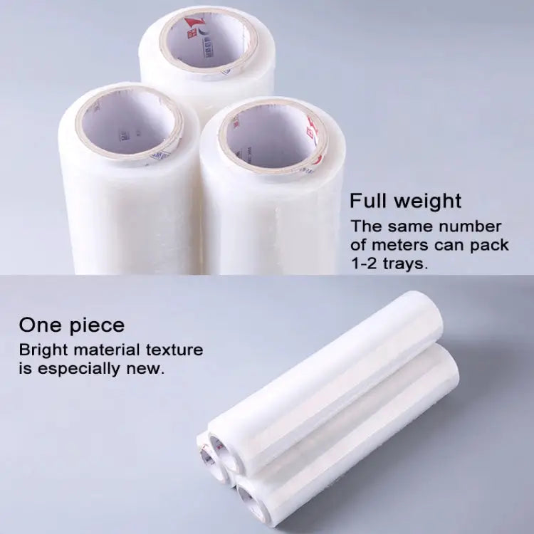 PE Transparent Stretch Wrap Film(Width: 45cm Length: 320m) Width: 45cm Length: 320m - Width: 45cm, Length: 320m