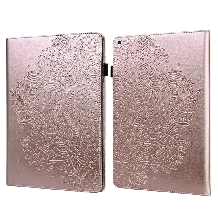 Peacock Embossed Pattern TPU + PU Horizontal Flip Leather Case with Holder & Card Slots & Wallet & Sleep / Wake-up