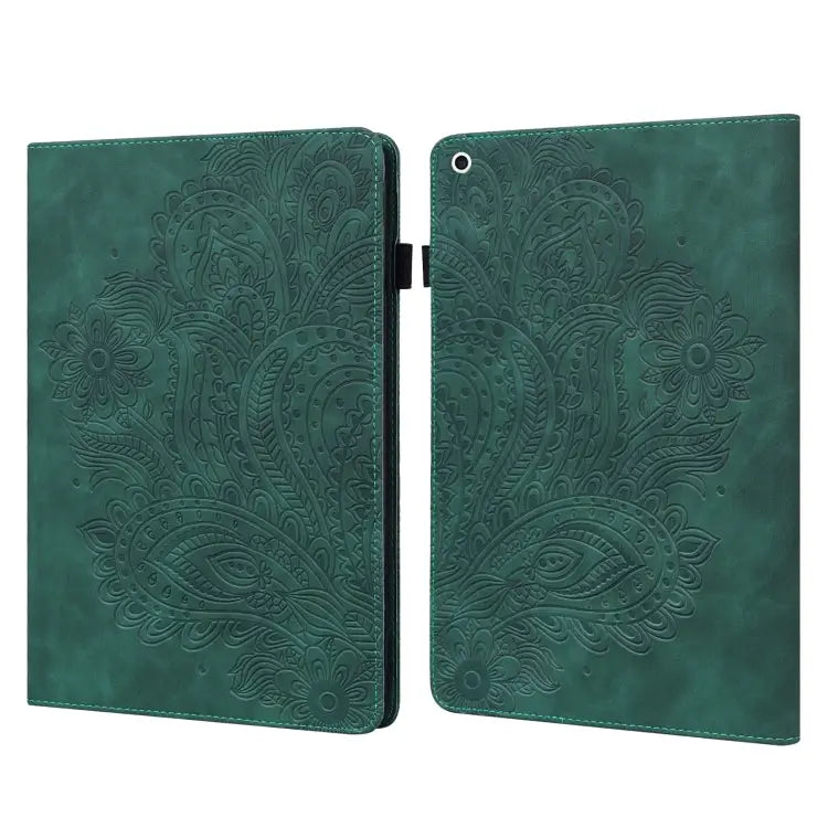 Peacock Embossed Pattern TPU + PU Leather Smart Tablet Case with Sleep / Wake-up For iPad 10.2 2019 / Pro 10.5 inch
