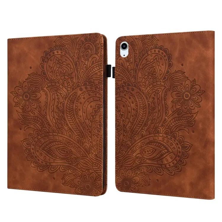 Peacock Embossed Pattern TPU + PU Leather Smart Tablet Case with Sleep / Wake-up For iPad 10.2 2019 / Pro 10.5 inch
