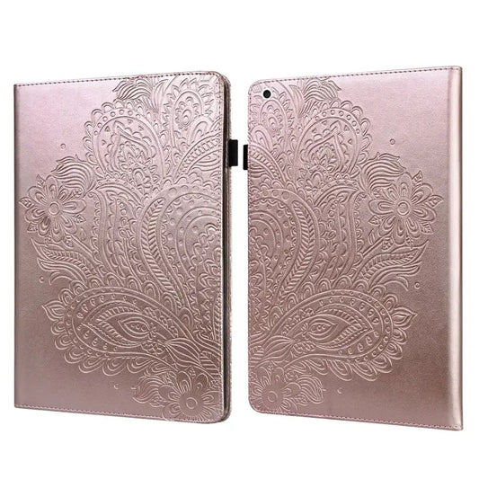 Peacock Embossed Pattern TPU + PU Leather Smart Tablet Case with Sleep / Wake-up For iPad 10.2 2019 / Pro 10.5 inch
