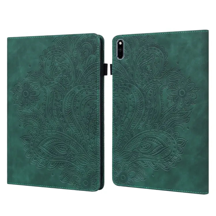 Peacock Embossed Pattern TPU + PU Leather Tablet Case For Huawei MatePad 10.4 For Huawei MatePad T8 8.0 2020 For Huawei