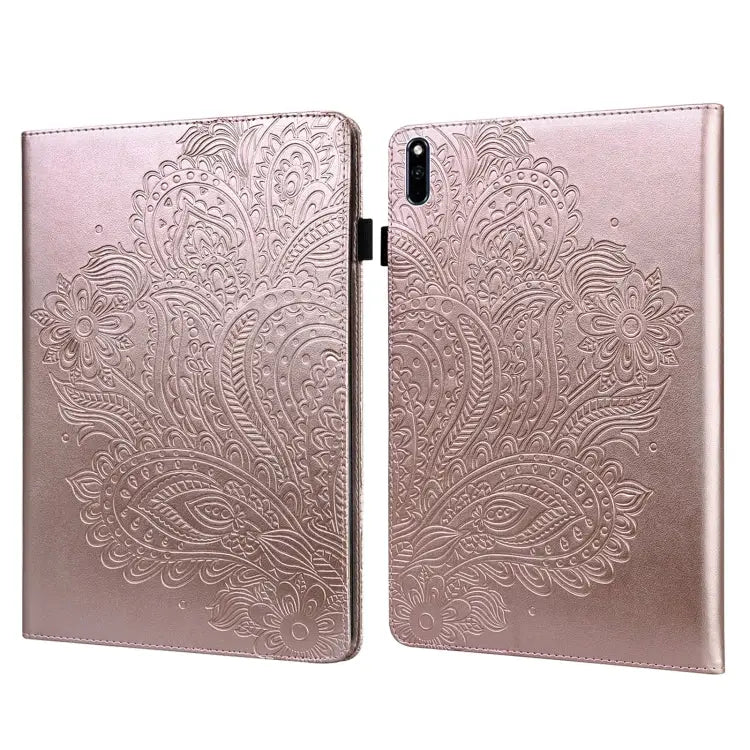 Peacock Embossed Pattern TPU + PU Leather Tablet Case For Huawei MatePad 10.4 For Huawei MatePad T8 8.0 2020 For Huawei