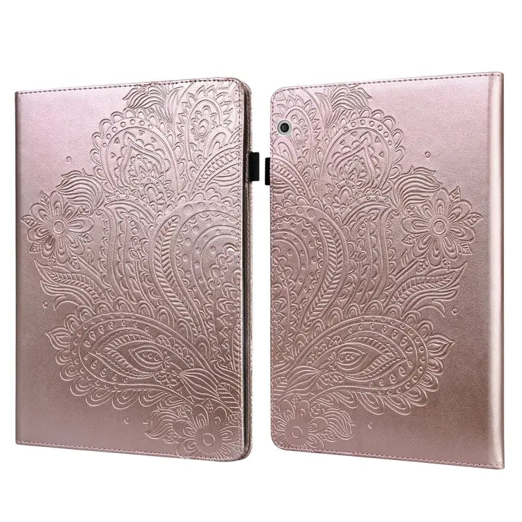 Peacock Embossed Pattern TPU + PU Leather Tablet Case For Huawei MatePad 10.4 For Huawei MatePad T8 8.0 2020 For Huawei