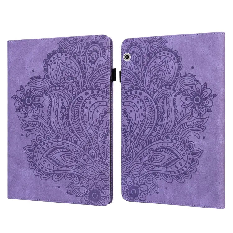 Peacock Embossed Pattern TPU + PU Leather Tablet Case For Huawei MatePad 10.4 For Huawei MatePad T8 8.0 2020 For Huawei