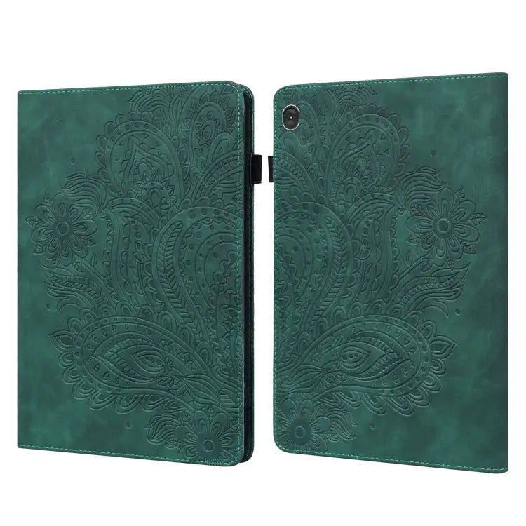 Peacock Embossed Pattern TPU + PU Leather Tablet Case For Lenovo Tab M10 TB-X505L / TB-X505F / TB-X605L / TB-X605F &
