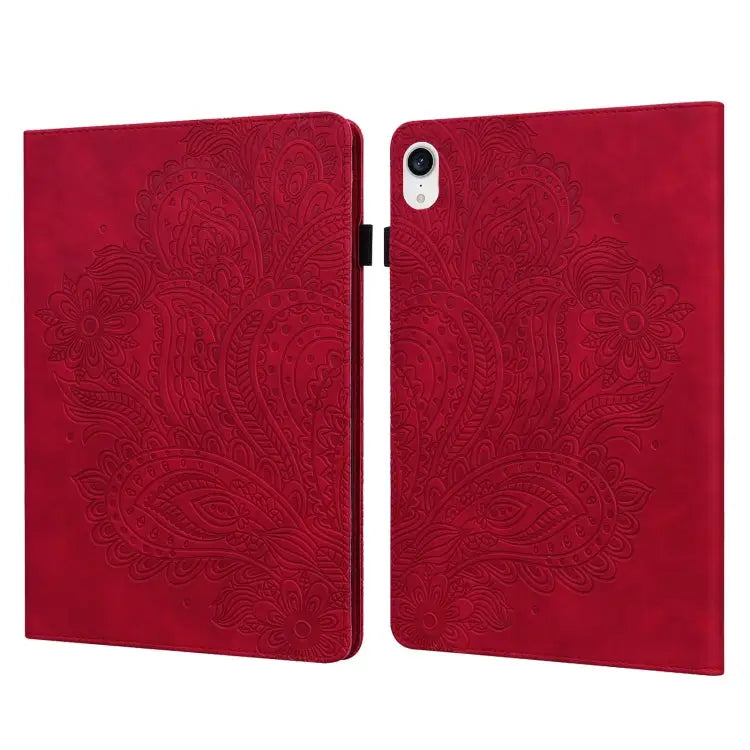 Peacock Embossed Pattern TPU + PU Leather Tablet Case For Lenovo Tab K10 10.3 inch TB-X6C6F / TB-X6C6X & M10 Plus 10.3