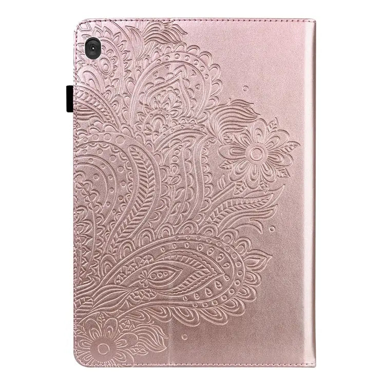 Peacock Embossed Pattern TPU + PU Leather Tablet Case For Lenovo Tab M10 TB-X505L / TB-X505F / TB-X605L / TB-X605F &