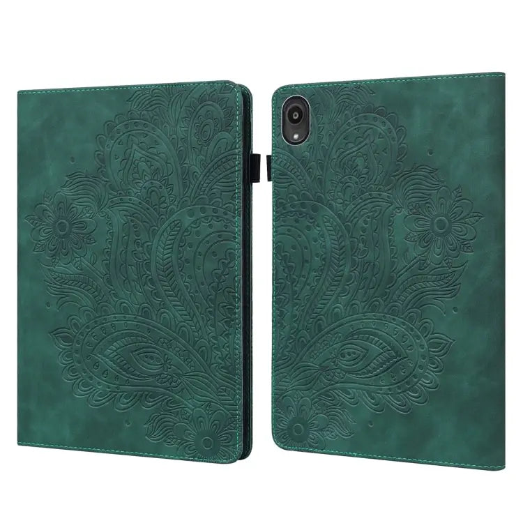 Peacock Embossed Pattern TPU + PU Leather Tablet Case For Lenovo Tab M10 TB-X505L / TB-X505F / TB-X605L / TB-X605F &