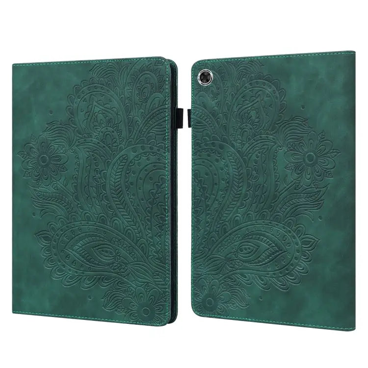 Peacock Embossed Pattern TPU + PU Leather Tablet Case For Lenovo Tab M10 TB-X505L / TB-X505F / TB-X605L / TB-X605F &