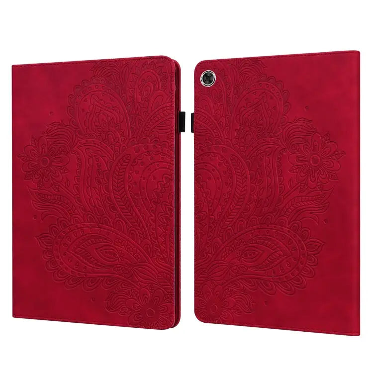 Peacock Embossed Pattern TPU + PU Leather Tablet Case For Lenovo Tab M10 TB-X505L / TB-X505F / TB-X605L / TB-X605F &
