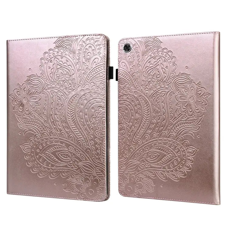 Peacock Embossed Pattern TPU + PU Leather Tablet Case For Lenovo Tab M10 TB-X505L / TB-X505F / TB-X605L / TB-X605F &