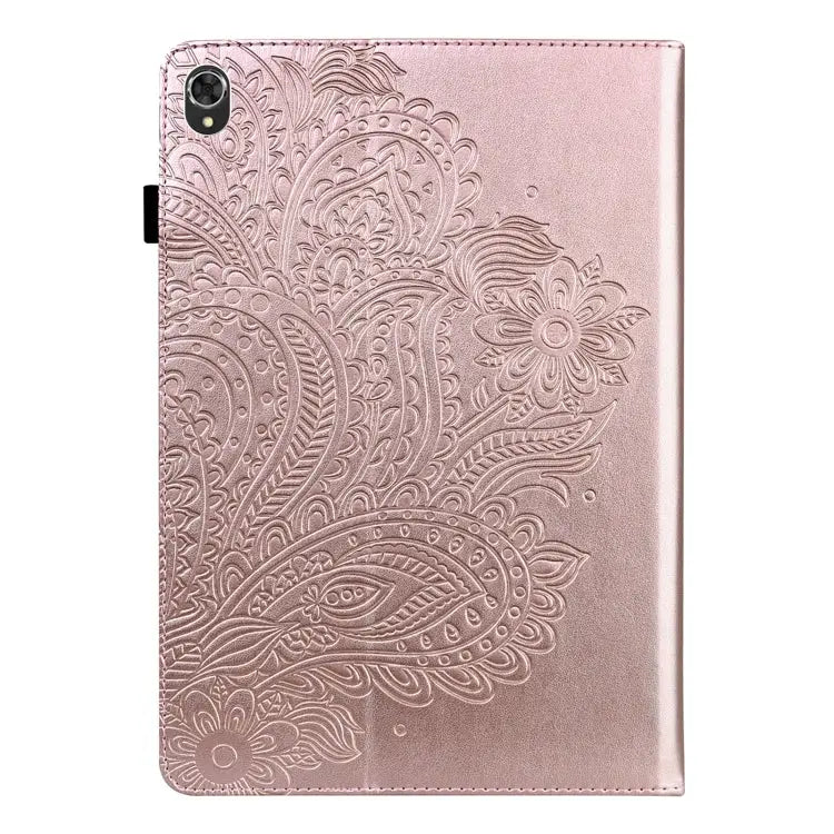 Peacock Embossed Pattern TPU + PU Leather Tablet Case For Lenovo Tab K10 10.3 inch TB-X6C6F / TB-X6C6X & M10 Plus 10.3