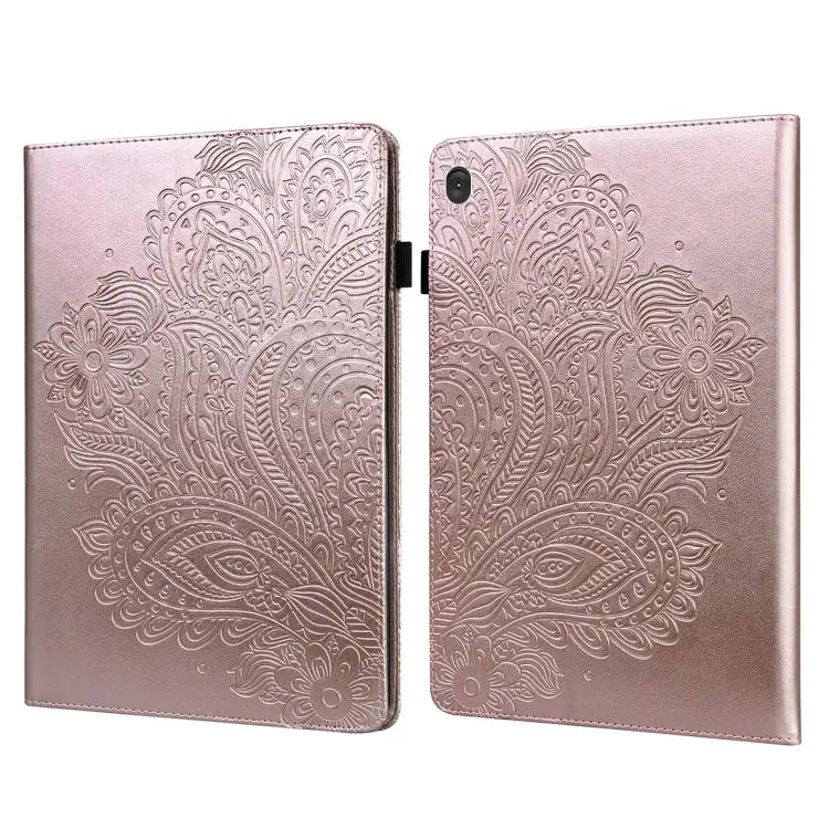 Peacock Embossed Pattern TPU + PU Leather Tablet Case For Lenovo Tab M10 TB-X505L / TB-X505F / TB-X605L / TB-X605F &