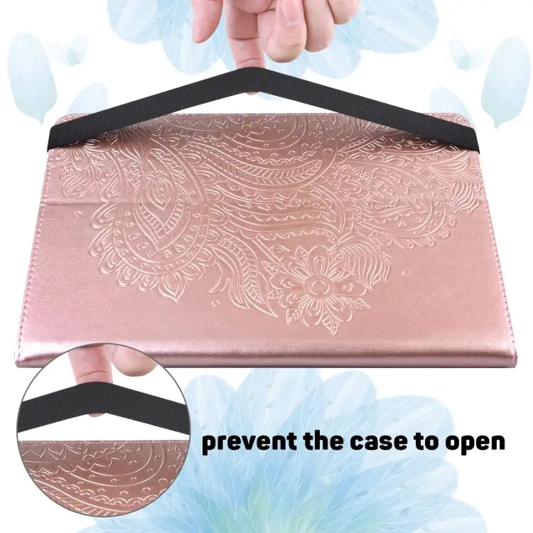 Peacock Embossed Pattern TPU + PU Leather Tablet Case For Lenovo Tab K10 10.3 inch TB-X6C6F / TB-X6C6X & M10 Plus 10.3