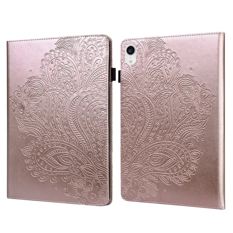 Peacock Embossed Pattern TPU + PU Leather Tablet Case For Lenovo Tab K10 10.3 inch TB-X6C6F / TB-X6C6X & M10 Plus 10.3