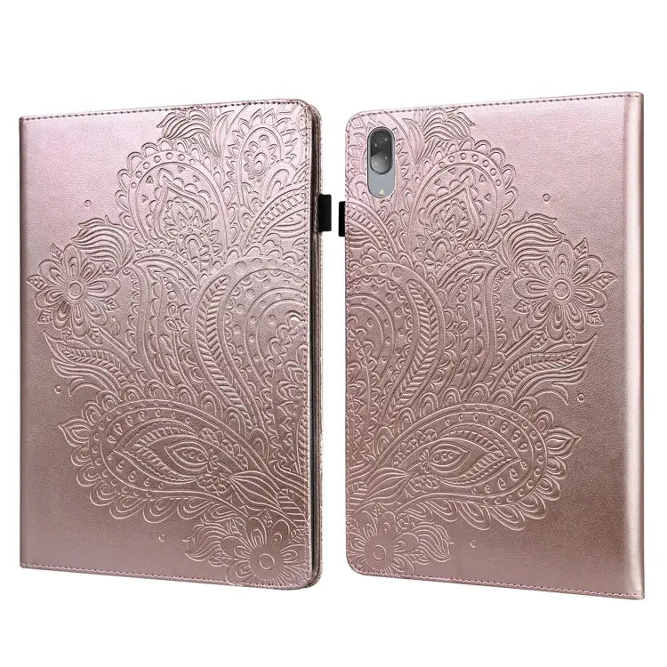 Peacock Embossed Pattern TPU + PU Leather Tablet Case For Lenovo Tab M10 TB-X505L / TB-X505F / TB-X605L / TB-X605F &