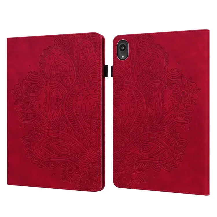 Peacock Embossed Pattern TPU + PU Leather Tablet Case For Lenovo Tab K10 10.3 inch TB-X6C6F / TB-X6C6X & M10 Plus 10.3