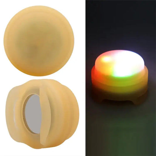 Pet Collar Anti-Lost Location Tracker Silicone Protective Case with Light For AirTag - Yellow - Apple Accessories