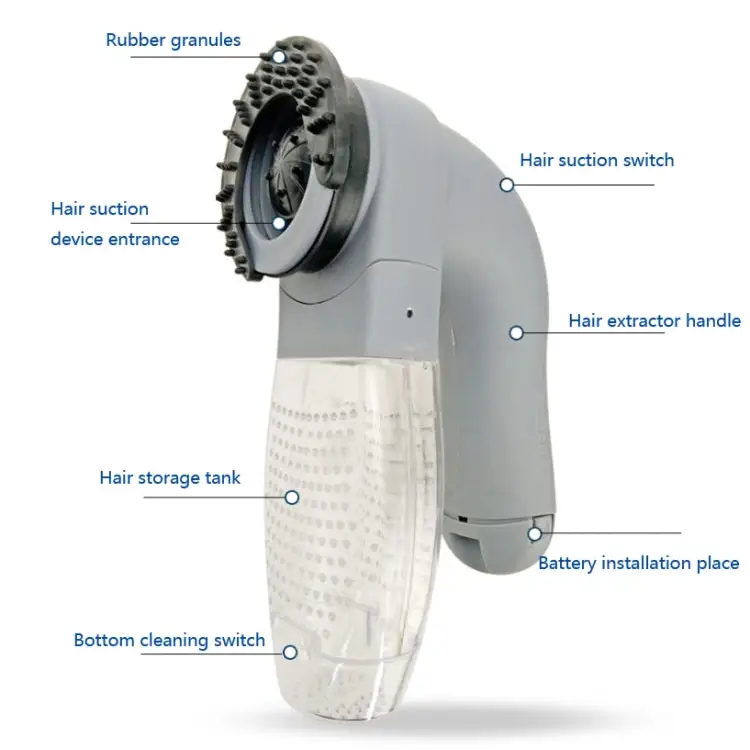 Pet Hair Suction Device Electric Massage Cleaning Vacuum Cleaner Pet Hair Sticking Device Massage Cleaning Vacuum
