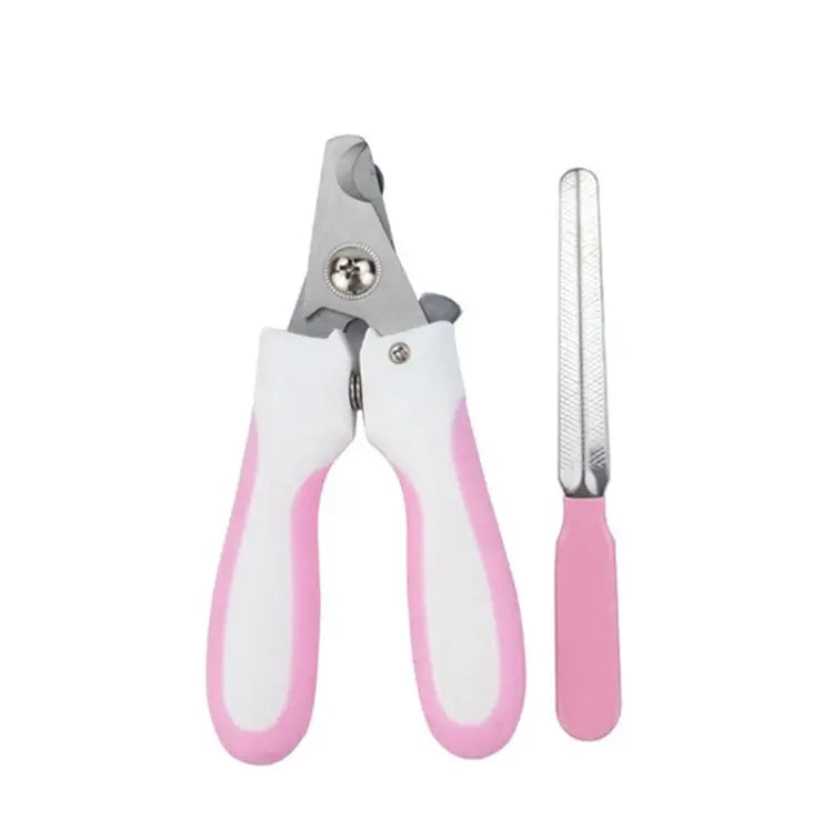 Pet Nail Clippers and Polisher Set Size: Small Small Pink - Small Pink / Pink