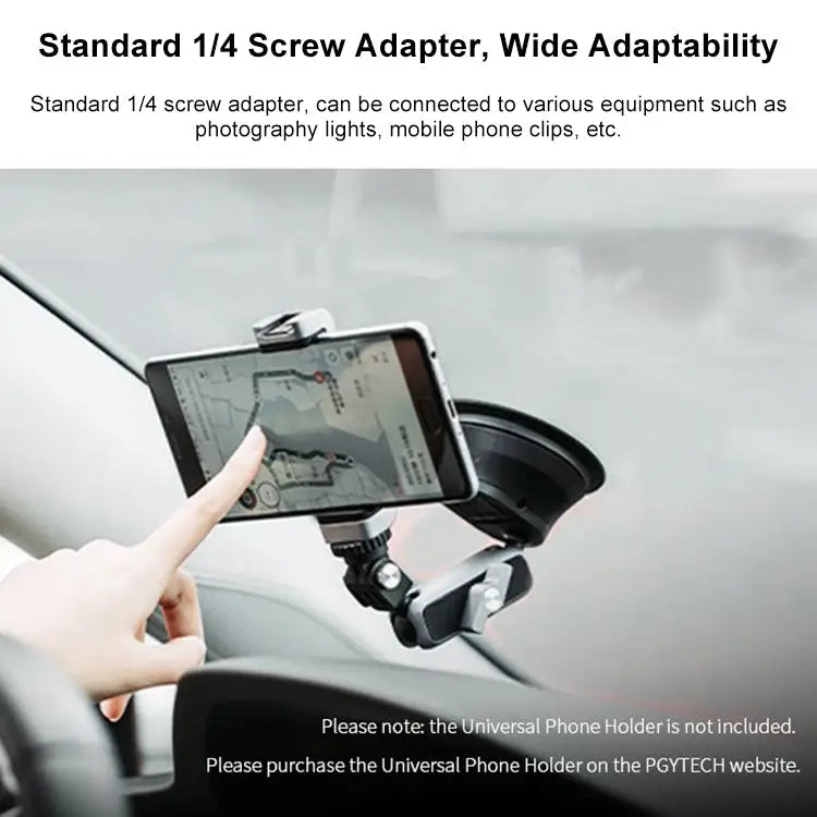 PGYTECH P-GM-132 Action Camera Suction Cup Phone Holder for DJI Osmo Action & GoPro 8/7 P-GM-132 - P-GM-132