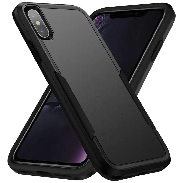 Pioneer Armor Heavy Duty PC + TPU Shockproof Case For iPhone XS Max - For iPhone XS Max / Black - Apple Accessories